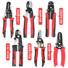 Delixi Electrical Wire Stripping Pliers Electrician Wire Unplugging and Wire Cutting Pliers 7-inch Multifunctional Cable Wire Wiring Artifact Stripper Stripping Pliers Tool 9-in-1 Multifunctional Wire Stripping Pliers + Electrical Tape