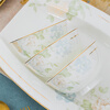 Yichen Jingdezhen ceramic tableware household 4.5-inch tall rice bowl European style light luxury rice bowl dreamy flower shadow