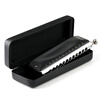JDR JDR chromatic harmonica 12-hole C key GM-0648 imported gongs for beginners and professional players - matte black