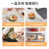 Meiya disposable bowls 750ml*20 sets lunch box fast food packaging box plastic thickened with lid microwaveable