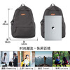 Fengti schoolbag men's junior and high school retro large-capacity backpack female college students high-looking casual travel versatile backpack dark gray with metal astronaut pendant