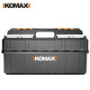 Komax multi-layer folding tool box double-open storage box large portable electrician storage box household hardware car empty box (enhanced version) double-open tool box