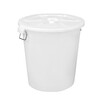 Supercloud large bucket plastic water storage bucket with lid hotel sanitation property trash can large white bucket 200L white