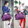 CRISP KERREIN Hong Kong brand travel bag women's short-distance portable luggage bag large capacity travel bag Korean version boarding bag fitness bag trendy purple 1010 ready for delivery on the same day