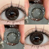 OVOLOOK Color Contact Lenses Daily Disposable 10 Pieces Small Diameter Blue Black Brown Natural Daily 2026 Disposable Contact Lenses Internet Celebrity Student Black Tea Crystal 14.0 Daily Disposable 10 Pieces 0 Degree