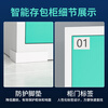 Kaiyuan Intelligent Electronic Face Recognition Shopping Mall Supermarket Infrared Barcode Bag Storage Cabinet Factory Unit Storage Cabinet 12 Doors Infrared Scanning KY-CBG19