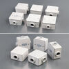 Type 86 Aluminum Alloy Square Wiring Box Exposed and Concealed Threading Switch Bottom Box H50 Three-Proof Type 86 DN20 (3/4 Six Points) One Pass