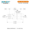 XINQY Xinqiyuan SMA/2.4/KK connector RF coaxial adapter 27GHz SMA to 2.4mm adapter SMA male to 2.4mm female