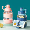 Zhenxi Water Cup Large Capacity Kettle Cup Dayton Cup Sports Water Bottle Fitness Water Cup Pier Ton Bucket Water Bottle Outdoor Plastic Cup Pink Creative Stand Cup 1000ml