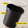 Jiajie excellent product pressure ring trash can direct throw 10L large capacity black thickened barrel home kitchen toilet office dormitory paper basket