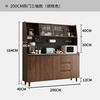 Yixusen solid wood sideboard integrated wall-mounted Nordic modern living room wine cabinet tea cabinet multi-functional kitchen storage cabinet solid wood walnut glass door 80