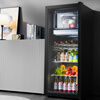 Xinfei (Frestec) ice bar refrigerated cabinet fresh cabinet European style constant temperature red wine cabinet hotel home living room refrigerator mini small single door office fresh display display sample tea beverage cabinet 232 liters black 23L independent freezer + with purple light + with lock