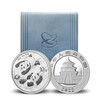 China Gold Coin 2022 Edition Panda Silver Coin 30g Free Gold Blue Box