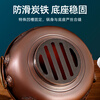 Jing'ao copper hot pot pure copper electric carbon dual-purpose charcoal copper pot household split plug-in mandarin duck pot old-fashioned pure copper pot clear soup pot smooth model 4-6 people 32cm