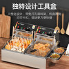 Venus Oden cooking machine commercial electric heating grid pot noodle cooking stove electric cooking pot convenience store convenience store Malatang special pot skewers machine stall stainless steel double cylinder four-hole noodle cooking stove