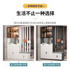 Meijialang light luxury entrance cabinet and shoe cabinet integrated modern minimalist living room screen entrance partition cabinet multi-functional wine cabinet storage cabinet left stool to carry goods upstairs 80 gray-high praise with light-E style including installation