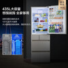 Panasonic built-in refrigerator air-cooled frost-free inverter 380L Naruyi sterilization and deodorization automatic ice making Smart WIFI NR-EE40TXA-S NR-EE40TXA Zunya Silver 380L automatic ice making