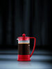 BODUM Brazilian French Press Coffee Maker with Glass Bottle 34 oz Warm Red