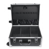 Chengjia (CHENGJIA) custom-made aviation aluminum alloy pull-rod tool box household instrument equipment hardware multi-functional large rounded corners 301 black + 2 partitions inside 42.5*33.