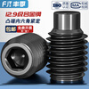 Fengji M3-M16 convex end tightening 12.9-level hexagonal screw machine meter screw top screw headless stop bolt M4M5M6 M10*10 (black) - 20 pieces