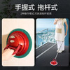 QER intelligent automatic cleaning machine household wireless mop electric cleaning machine floor tile glass bathroom roof floor sofa car waxing artifact handheld mop Chinese red (9 mop heads)