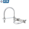 Guwanji with nut baffle set 304 stainless steel U-bolt screw U-shaped card U-shaped pipe clamp fixed buckle ride M8x42 2 sets
