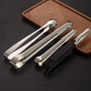 Bar Soul Stainless steel ice clip, high quality stainless steel clip, non-slip handle ice clip, bar bartending tool barbecue clip, non-slip handle ice clip 17.5cm
