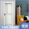 Titanium magnesium aluminum alloy toilet door kitchen door balcony door extremely narrow Changhong glass door simple flat opening can be customized gray frame 1.0 frosted outer left inner left 1960*670