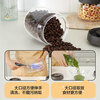 LOCK & LOCK press-pump glass sealed jar miscellaneous grains tea kitchen dry goods storage jar milk powder jar 1.2L gray