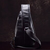 Vinnie bag genuine leather men's bag cowhide chest bag sports bag retro shoulder bag men's bag casual crossbody bag black