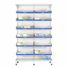 Aikoburg back panel double-sided pull-out 7-layer clinic medicine rack hospital pharmacy medicine rack single and double-sided pull-out medicine tray rack AKB-YPJ-09