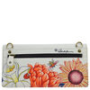 Anna by Anuschka women's hand-painted cowhide wallet, five card slots, spring and summer light luxury style, floral pattern