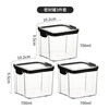 Baijie storage jar fresh-keeping box sealed jar storage box grain jar candy dry goods snacks sealed storage bottle 700ml*3