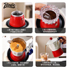 Bincoo Coffee Moka Pot Home Italian Coffee Pot Concentrated Extraction Small Electric Stove Hand Brewed Coffee Pot Set Three Cups Red and White Moka Pot + 100 Filter Papers