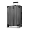 Fandia suitcase men's 28-inch universal wheel trolley case women's large-capacity suitcase password box leather suitcase black