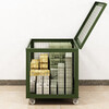 Jingsheng Fengbo military green removable mesh cage heavy material transport box wheeled pallet storage metal mesh cage removable with handle 1800*1000*1400mm