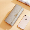 Golden Fox (FOXER) cowhide women's wallet large capacity long card holder money wallet clutch bag coin purse birthday gift for girlfriend
