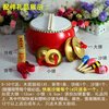 Jingyun 5 6 8 9 10-inch cowhide large children's toy drum adult gongs and drums kindergarten percussion instruments 6-inch drum + small cymbal + small gong