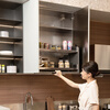 Baineng stainless steel simple modern integrated cabinet custom deposit light yellow