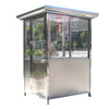 KINKOCCL stainless steel guard booth, security booth, property booth, toll booth, security booth, length 1.2*width 1.5*height 2.4m customized model