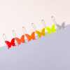 A butterfly reflective warning pendant PVC reflective pendant outdoor cycling backpack safety warning pendant 1 random color