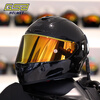 GSB motorcycle helmet, universal for men and women for all seasons, 3C electric vehicle, motorcycle commuter racing helmet, gsb361, flash black with transparent lens + SF Express XXL (58-59 head circumference recommended)