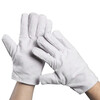 SHENGLI canvas gloves 10 pairs/pack, labor protection, thickened, wear-resistant and tear-resistant, welding handling protection, 24 lines, white armor, double-layer cotton, steel bar construction industry wholesale GCF240