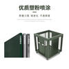 Jingsheng Fengbo military green removable mesh cage heavy material transport box wheeled pallet storage metal mesh cage removable with handle 1800*1000*1400mm