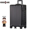 WEOBGR SABER Swiss Army Knife All Aluminum Magnesium Alloy Luggage 26 Universal Wheels Travel Check Box All Aluminum Alloy Trolley Leather Box Classic Blue Shipped by SF Express 26 Inch All Aluminum Magnesium Metal Box