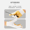 XINGGONG gloves, labor protection line gloves, yellow point glue, non-slip, wear-resistant point plastic, enlarged and thickened industrial work gloves, 6 pairs XGS-D1