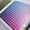 CMYK chromatogram standard four-color color matching manual four-color overprinting gold and silver printing color card 5% progressive double offset paper printing color card Added Morandi advanced gray/macaron color series ART100 free font color matching poster