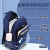 Snoopy (SNOOPY) schoolbags for junior high school boys, primary school load-reducing spine protection for grades 1-3-5, large-capacity lightweight backpacks for girls, blue