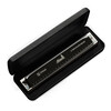 Swan (SWAN) 28-hole polyphonic harmonica imported from Japan gongs beginner advanced adult professional playing harmonica C key black