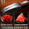 Oraldo watermelon cutter household 316 stainless steel fruit divider watermelon dicing gadget saves time and effort 316 antibacterial watermelon cutter comes with a fruit fork